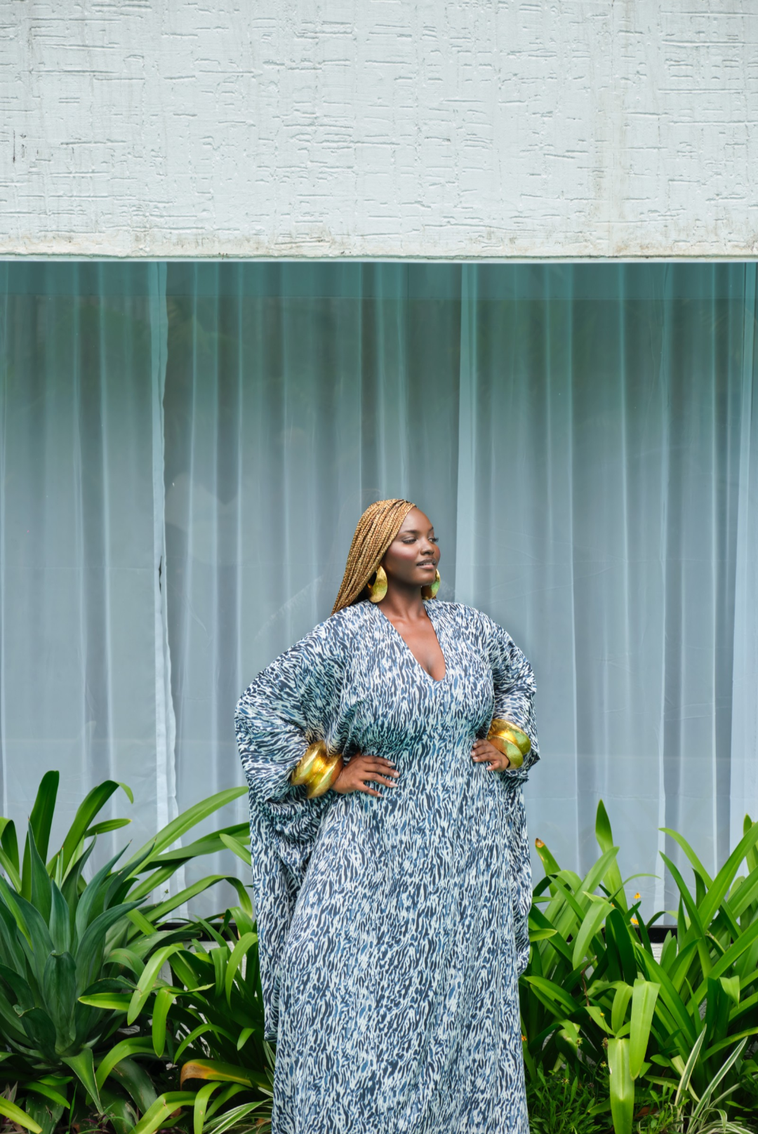 BLUE CHIFFON BOUBOU